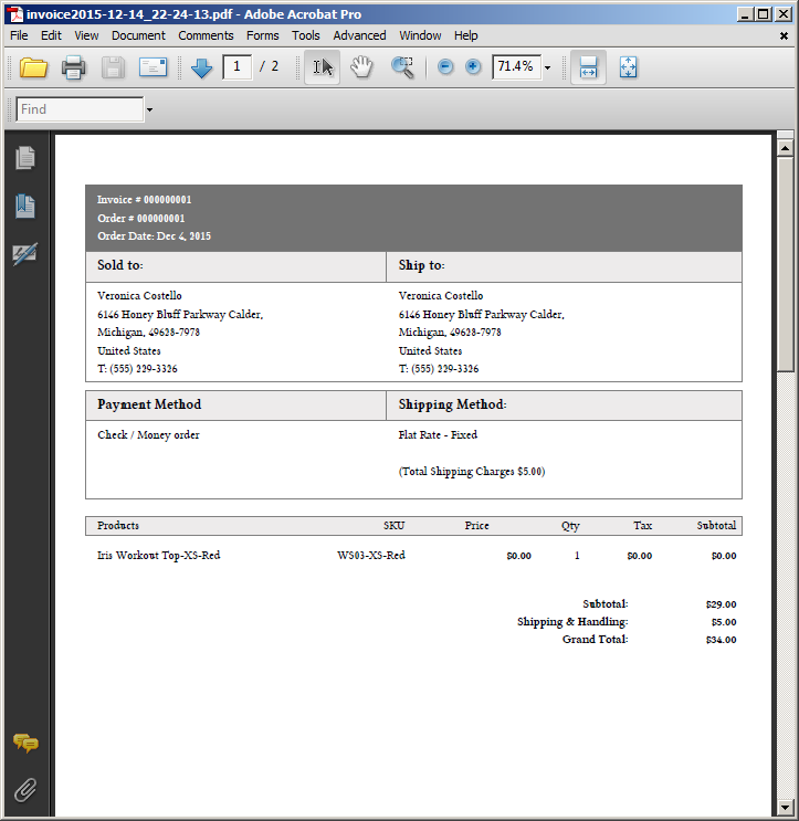 Fatture e Note di Credito in Magento 2