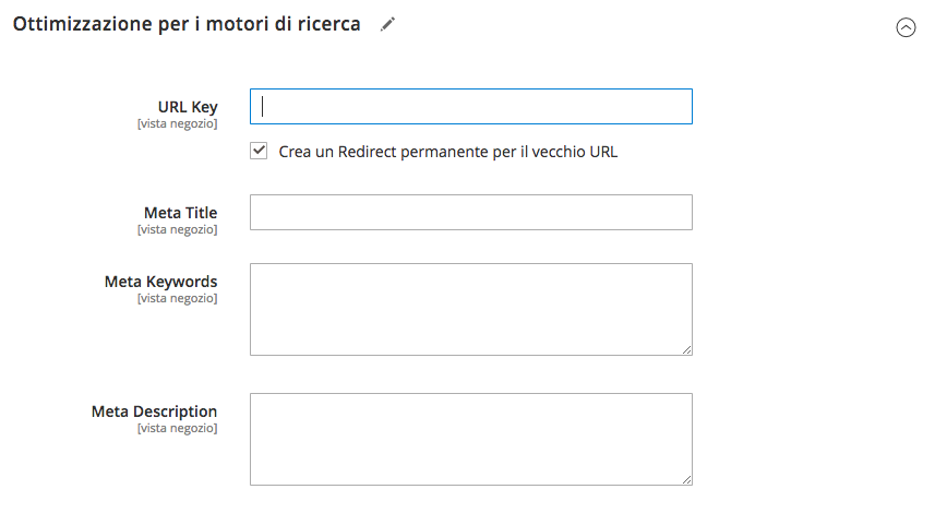 Metadati Magento 2